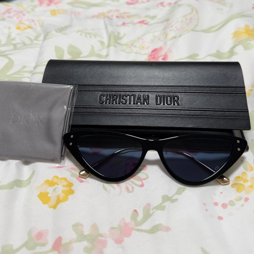 Dior Black Cat-Eye Sunglasses